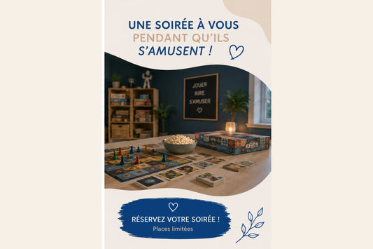 SOIRÉE  DROP IN/SUR RÉSERVATION  SEULEMENT 2-10ANS